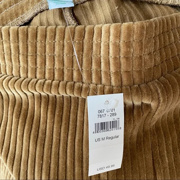 Aerie NWT groove on highwaist velour flare leg legging size M tree line gold - Picture 8 of 8